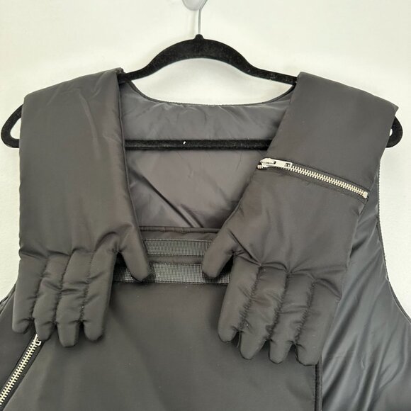 HXH Black Hug Hands Vest RARE Unique Piece Size M - Picture 2 of 9